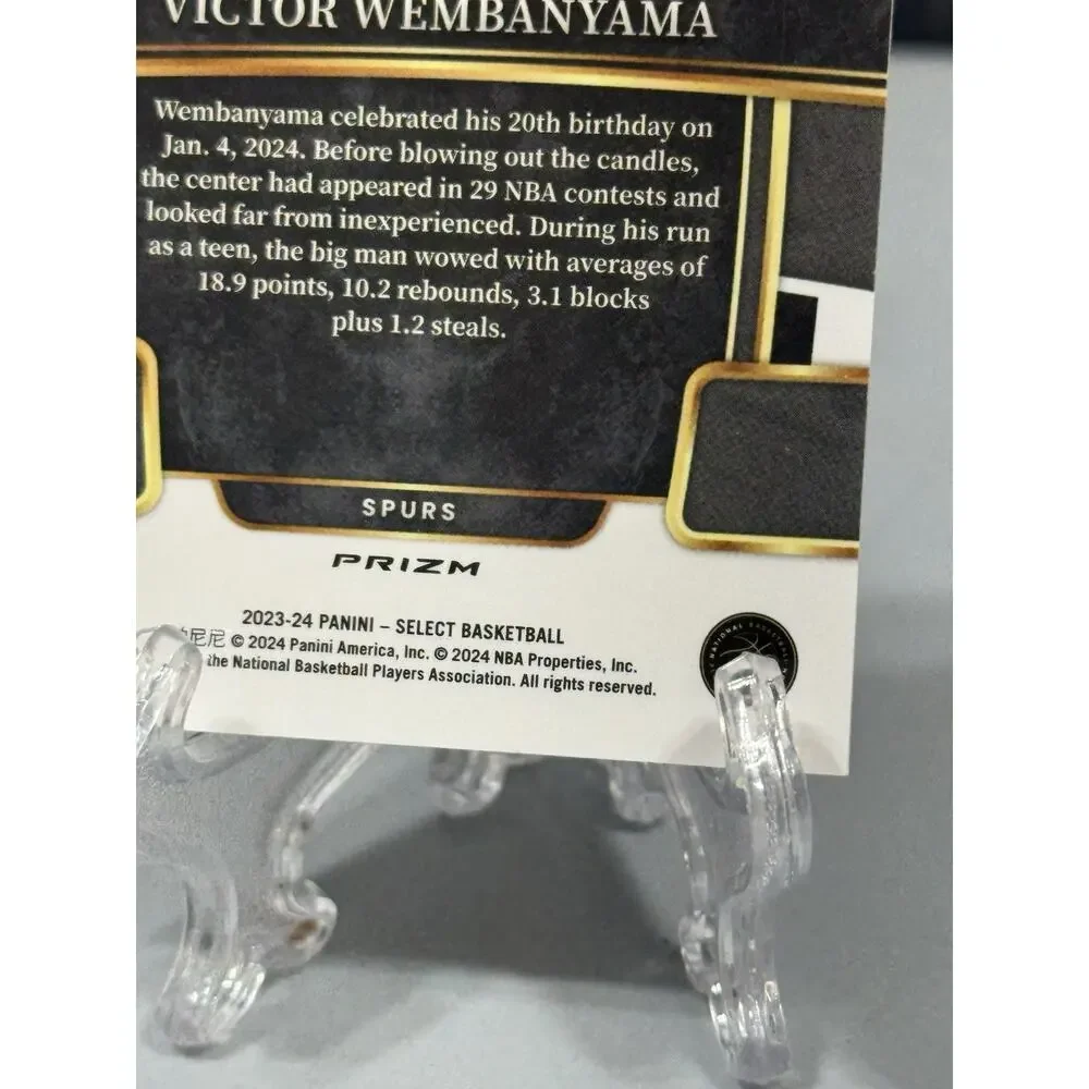 Victor Wembanyama 2023 Panini Select #87 Tectonic Prizm Rookie RC Concourse